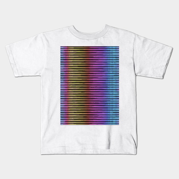 Geometric Futures #17 - Pattern Modular Synth Glitch Artwork Kids T-Shirt by DankFutura